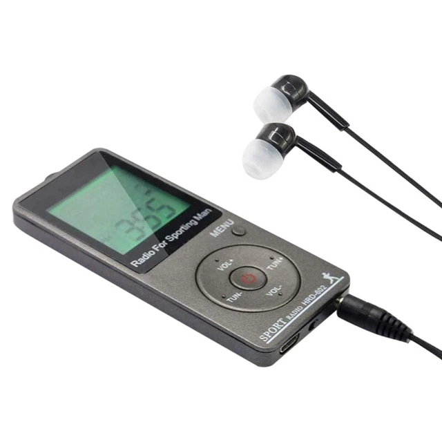 Radio Portable FM/AM (MW) - Piles AA - Antenne Rétractable - Prise Casque 3.5mm - Compacte Et Légère Pour Randonnée, Camping