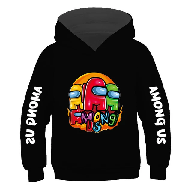 Maglia Among Us Felpa bambini Impostor Ragazzi cappuccio Pullover