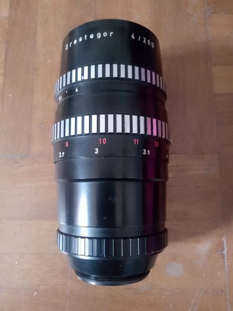 M42 MEYER-OPTIK GÖRLITZ Objektiv ORESTEGOR 4/200 * 15 Blades 200mm F/4 Zebra TOP | eBay