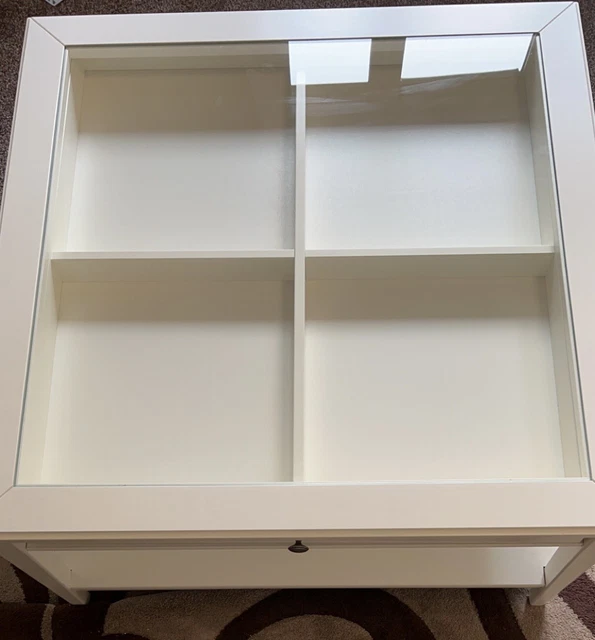 IKEA/ LIATORP COFFEE table, white/tempered glass 93cm x 93cm £180.00
