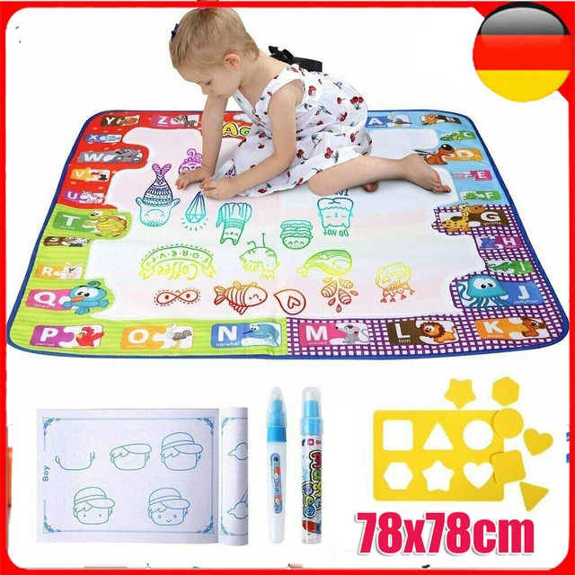 Magische Zeichenmatte Mal-Tafel Magic Matte für Kleinkinder Kinder 78x78 cm