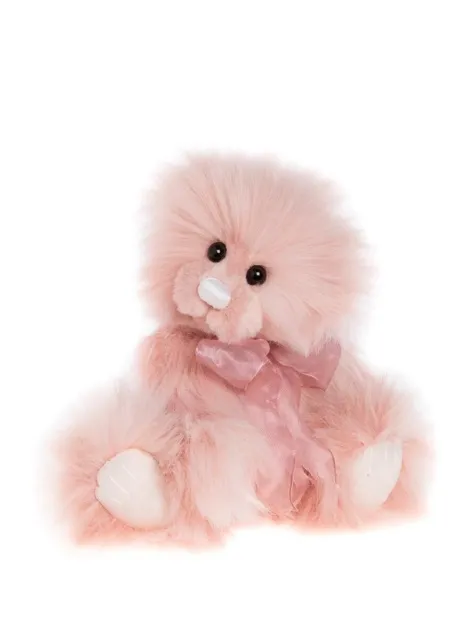 Charlie Bears 2023 - Teaberry | Plush Teddy Bear Pink Ice Cream Collection Cute