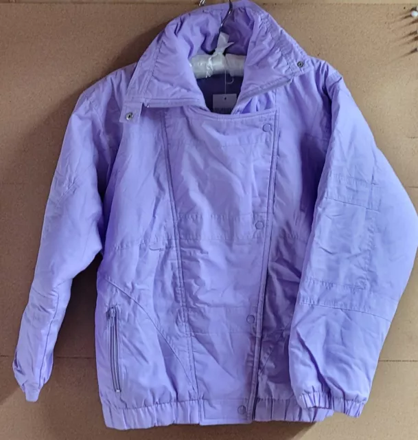 Kids 8-10 Girls Royal Fashion Purple Lightweight Jacket Coat  New Tags School