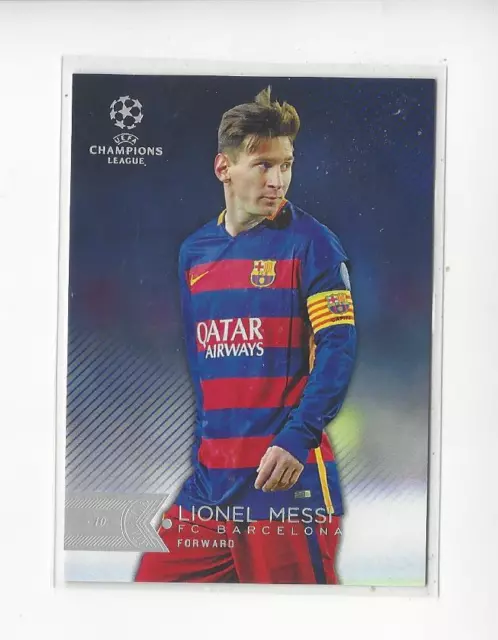 2015-16 Topps UEFA Champions League Showcase #1 Lionel Messi