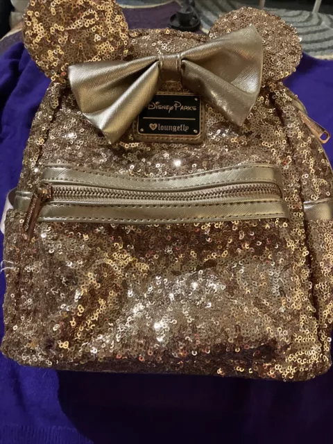 Rose gold deals minnie backpack