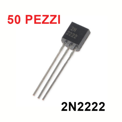 Art 50 pz 2N 2222 = PN 2222 TRANSISTOR NPN 75V 0,6A ART DA07 