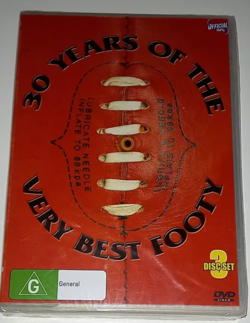 🆕️ AFL 30 YEARS of the Very Best AUSTRALIAN FOOTBALL Footy (3 DVD SET)Region 4