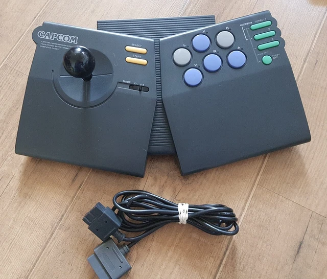 CAPCOM FIGHTER POWER Stick CPS-A10CA Controller with cable SNES £41.00 ...