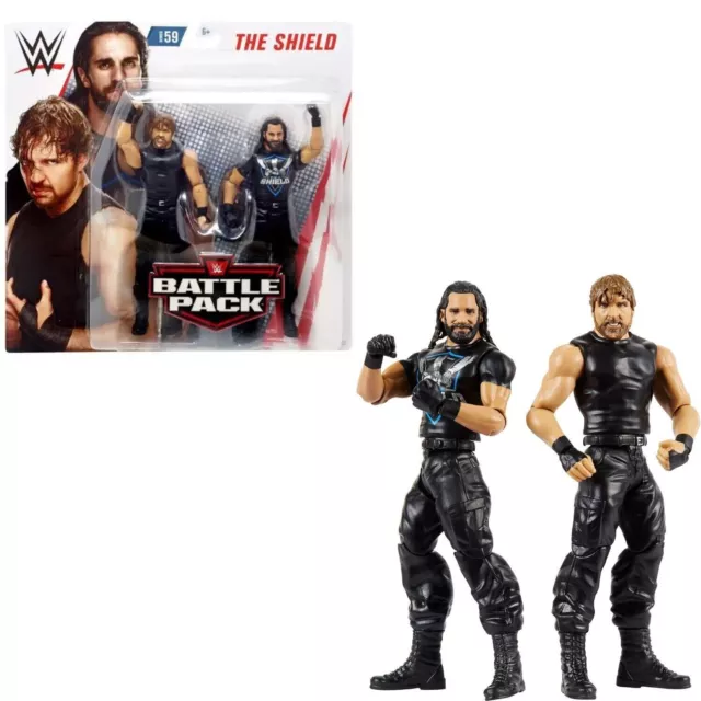 Mattel WWE Battle Pack 2 Actionfiguren Seth Rollins & Dean Ambrose 17 cm groß