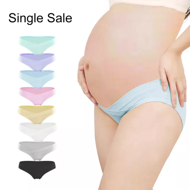 1PC Pregnant Womens Panties Underwear Low Waist Cotton U Shape Maternity