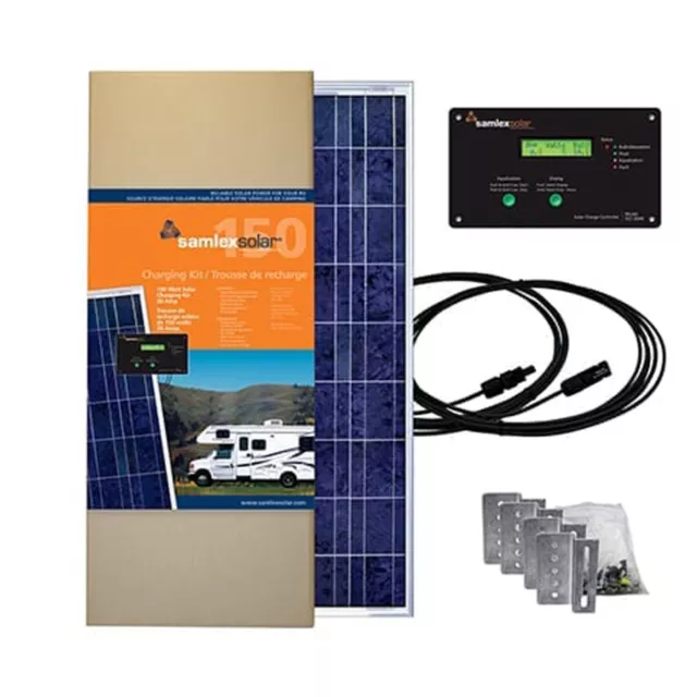 Samlex America SRV-150-30A Battery Charging Solar Panel Kit 150W For RV Vehicle
