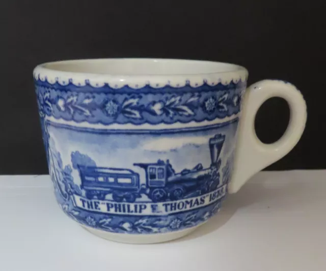 Vtg Baltimore & Ohio Railroad China Horse Drawn Car MUG SCAMMEL'S LAMBERTON