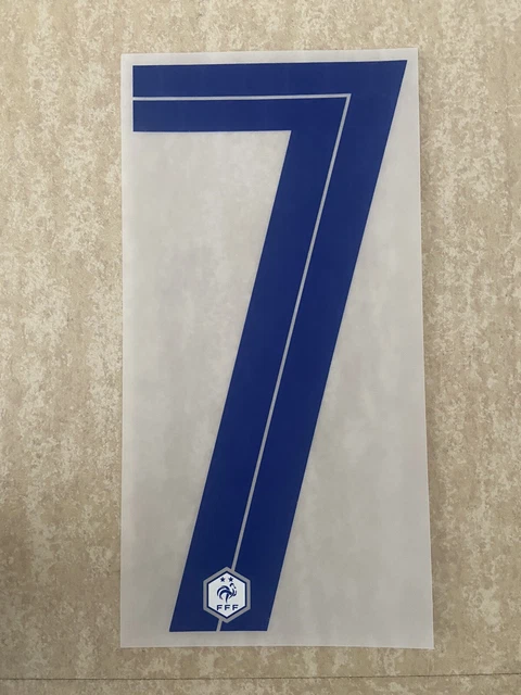 Lot De 8, Flocage Officiel FFF Numéro 3 Away 2020/2021 (FV