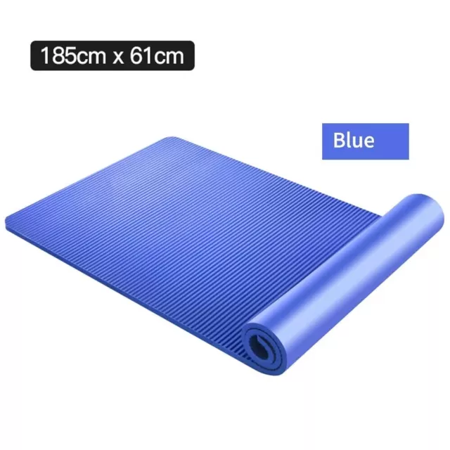 Estera de yoga NBR 10 mm 15 mm de espesor manta antideslizante hogar gimnasio deporte esterilla salud L 3