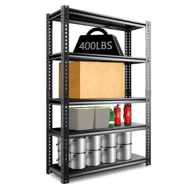 Adjustable Shelf Heavy Duty Shelving units and Storage Load Up to 2000lbs 5-Tier