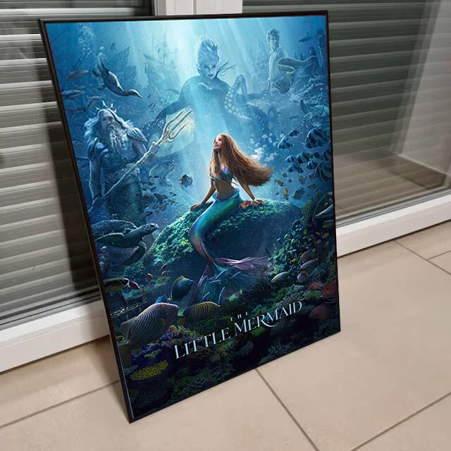 THE LITTLE MERMAID 2023 Movie Poster, Room Decor for Gift - No Frame £