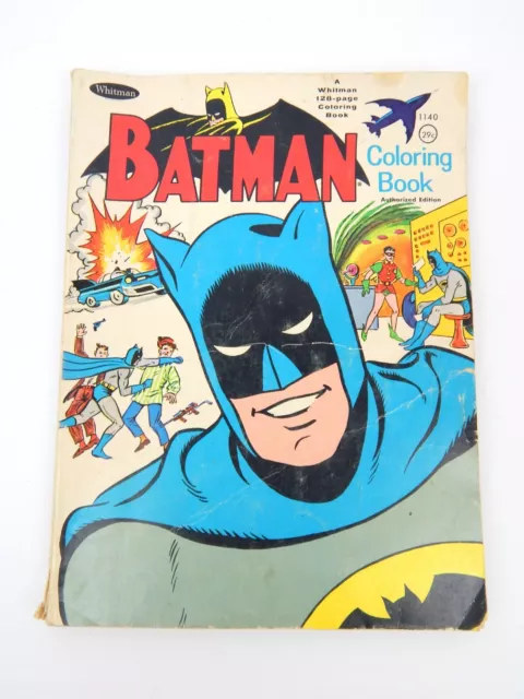 Batman Coloring Book #1032 - Meets Blockbuster (Whitman, 1966) Fine