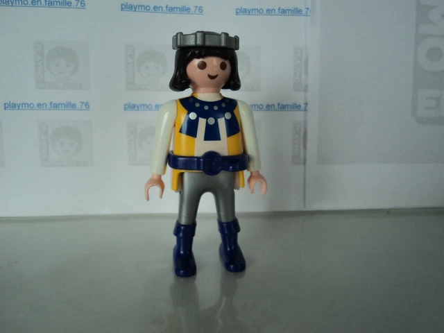 Figurine PLAYMOBIL Vintage Prince Médiéval Avec épée Et Parchemin - Set 4165/4211 2011 - Occasion