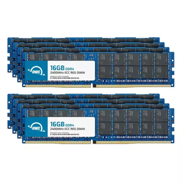 OWC 128 GB (8x16 GB) DDR4 2400 MHz 2Rx4 ECC Registrado 288 pines DIMM RAM de memoria