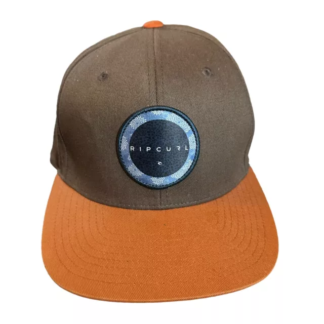 Rip Curl Surf Shop Surfing cap Hat flexfit Baseball Cap grey orange stretchy