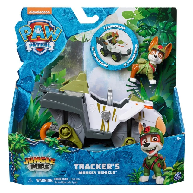 PAW PATROL JUNGLE Pups Series Tracker's Monkey Vehicle With 1 Action