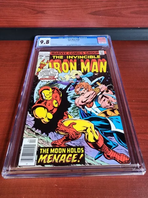 EXCELLENT!  The Invincible Iron Man #109 1978 Newsstand CGC 9.8 GRADED