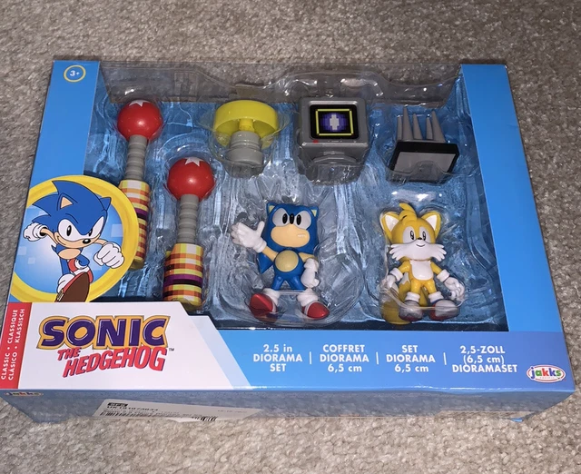 SONIC THE HEDGEHOG Jakks 30th Anniversary Diorama Set Tails Level ...