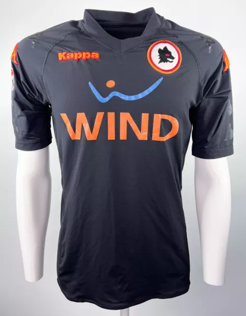 Kappa AS Rom Roma Vintage Fussball Trikot schwarz 2009/2010 Gr.S