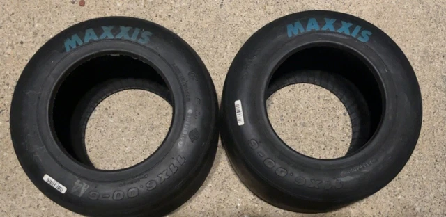 (2) MAXXIS HT3 11x6.00-6 Go Kart Racing Tires