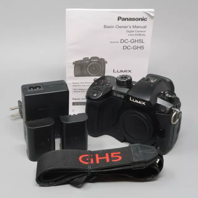 Panasonic LUMIX DC-GH5 20.3 MP Mirrorless Digital Camera Body