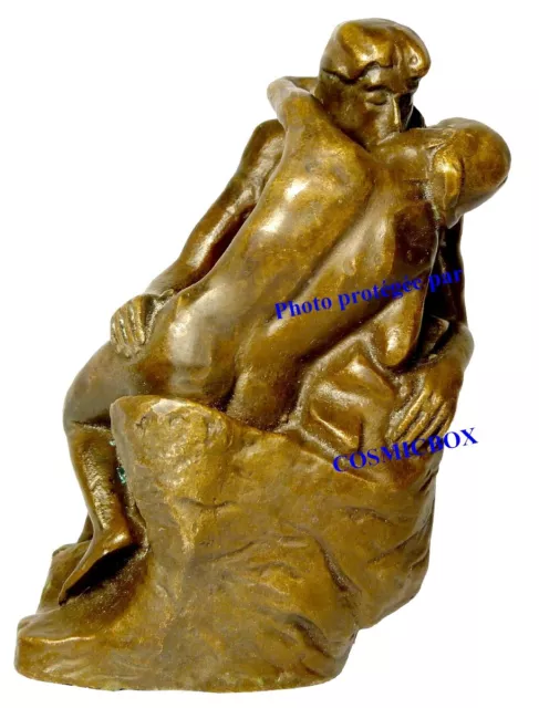 Statuette en bronze Le BAISER de RODIN Auguste statue figurine déco art sculptur