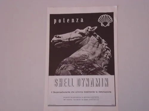 advertising Pubblicità 1938 SHELL DYNAMIN