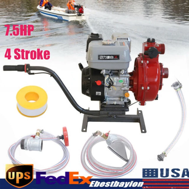 Fishpond Drug Sprinkling Machine Gasoline Engine Water Pump Set 7.5HP 4 Stroke