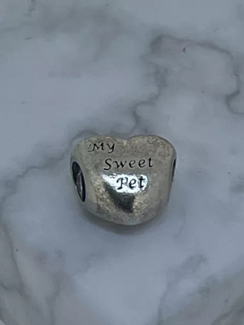 Authentic Pandora Sterling Silver MY SWEET PET Charm #791262 925 Ale