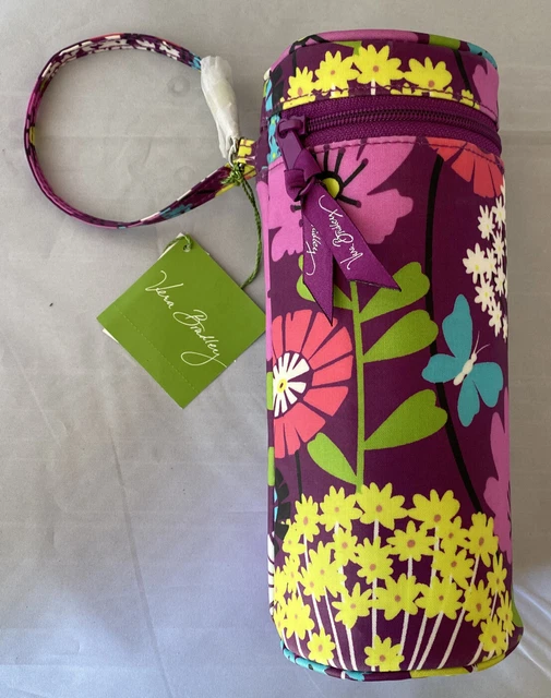Vera Bradley Baby Water Soda Pop Bottle Caddy in FLUTTERBY new purple Floral