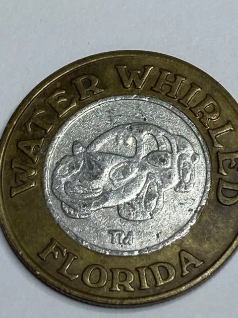 WATER WHIRLED CAR WASH TOKEN KISSIMMEE FLORIDA OBSOLETE #qb1