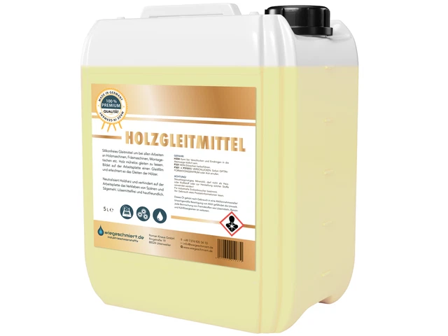 Gleitmittel 302-058 – 5 Liter Kanister Für Holzverarbeitung, Silikonfrei & Optimiert Für Hobel- Und Fräsmaschinen