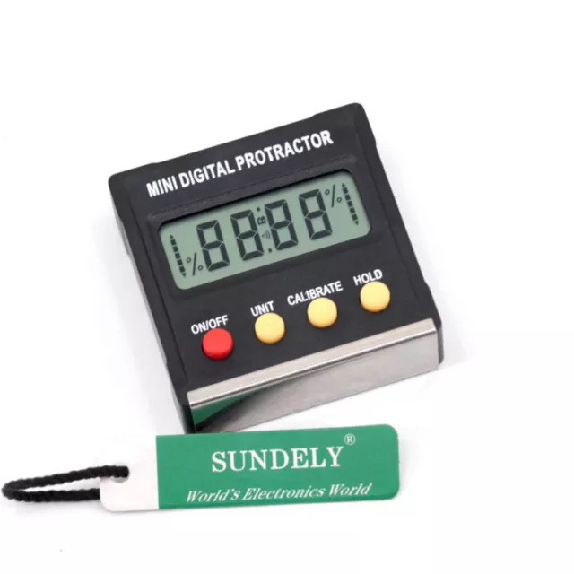 Digital Display Inclinometer Spirit Level Box Protractor Angle Finder Gauge