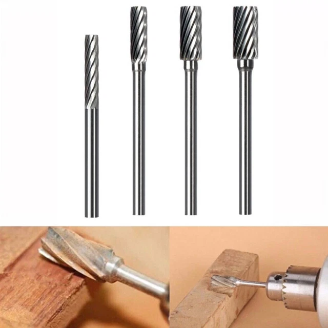 Rotatif Bavures 6mm Type A Simple Bois Sculpture Cimentée Carbure Ferronnerie