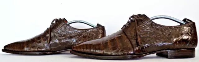 NICE! $1000+ MEZLAN PLATINUM Genuine Crocodile Alligator Boots Loafers Shoes 11