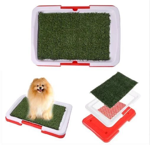 Pet Dog Pee Pad Holder Toilet Indoor Puppy Potty Training Tray Portable Trainer