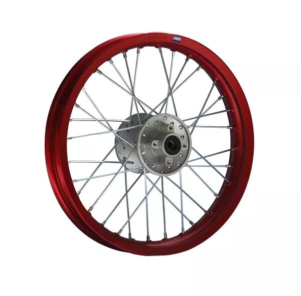 HMParts Cerchio Alluminio Anodizzato 16 Posteriore Rosso Pit Dirt Bike Moto