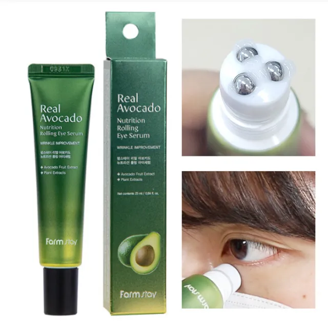 Farmstay/Real Avocado Nutrition Rolling Eye Serum 25ml/wrinkles/NO.1 Korean Made
