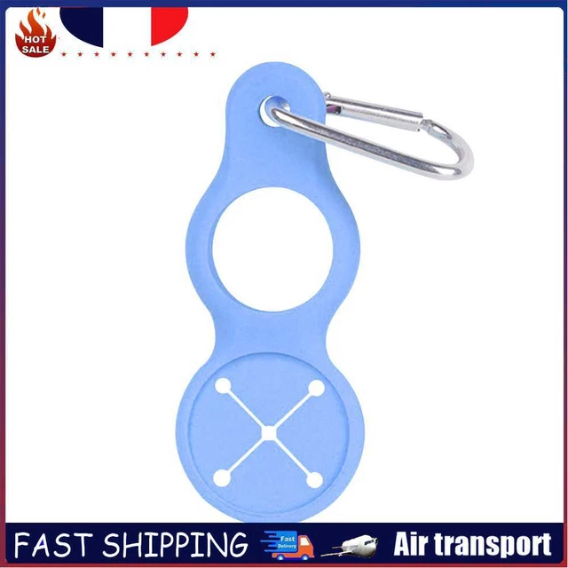 Sports Water Bottle Holder Buckle Carabiner Camping Towel Hook (Blue) ~