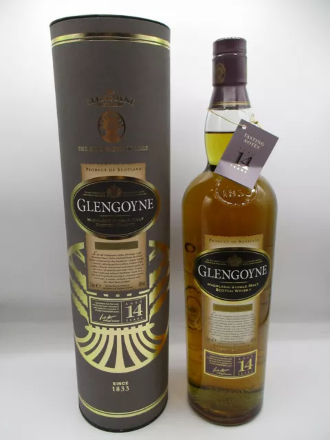 Glengoyne 14 Jahre Single Malt Whisky 40 % 1 Liter, altes Label