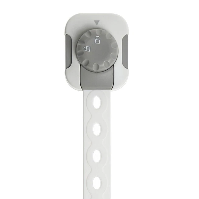 Strong Fixation Cabinet Door Lock Safety Buckle Drawer Lock  Toddler 3