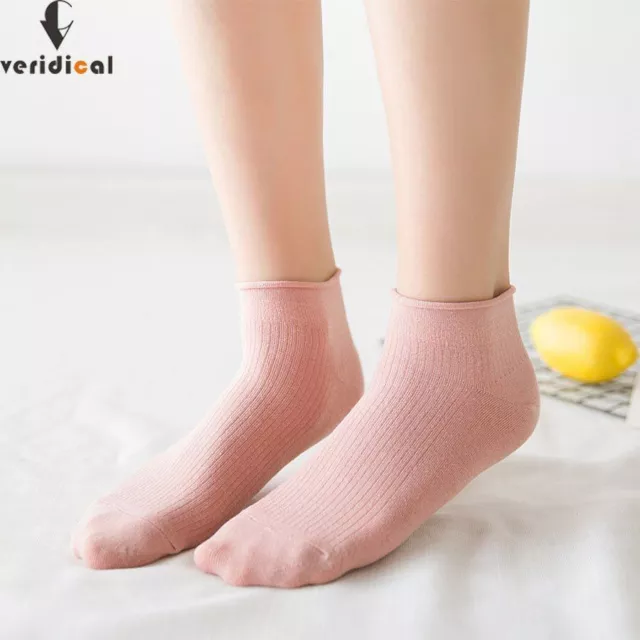 Veridical Ankle Crew Socks - Harajuku Low Cotton Sock Women Fashion Socks 5pairs 3