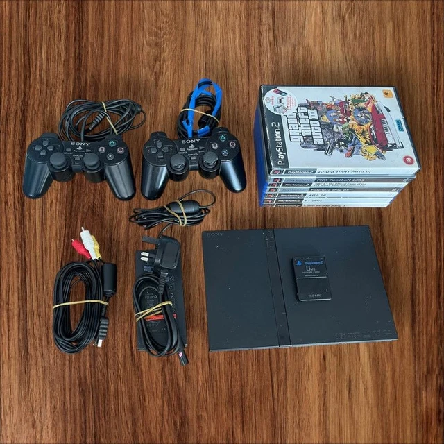 SONY PLAYSTATION PS2 Slim Console & Games Bundle £89.99 - PicClick UK