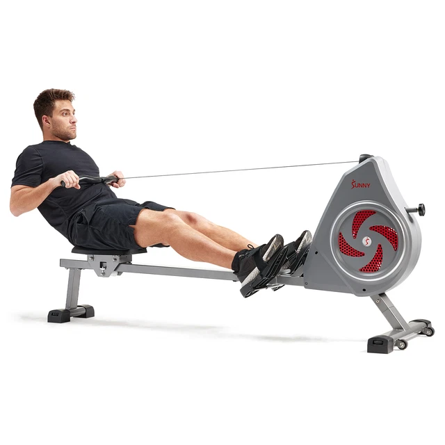 Sunny Health Fitness Dynamic Air Rowing Machine w/ SunnyFit® App - SF-RW520007