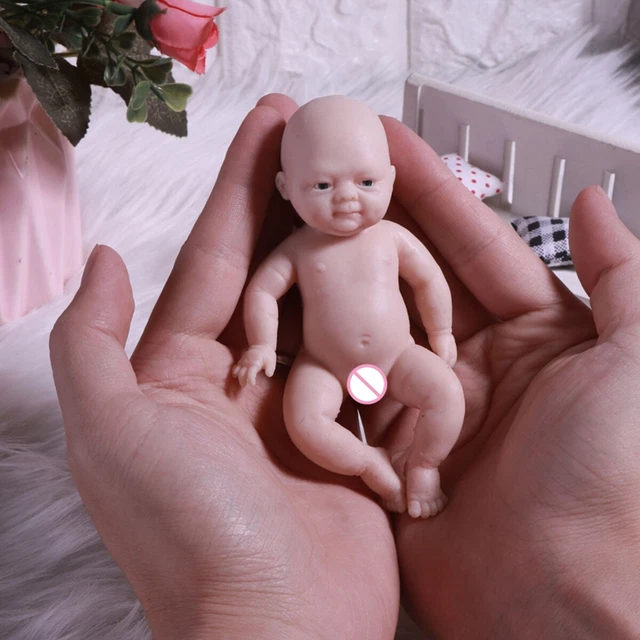4.33inch Mini Silicone Reborn Baby Dolls Realistic Newborn Baby Dolls Flxho